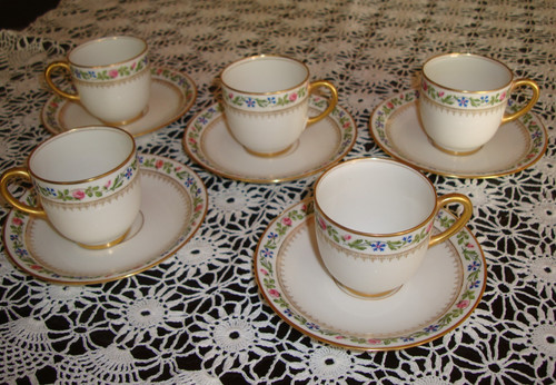 Antique limoges jpl set 5 - limoges,